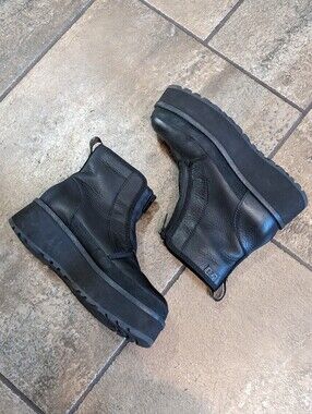 UGG Women's Cityfunc Platform Leather/Suede Front Zip Winter Boots Size 7.5 🖤